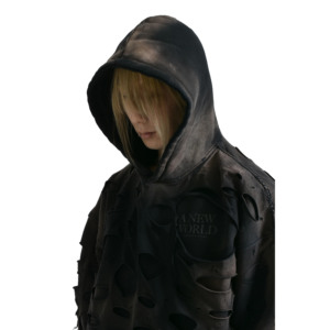 Sweat à capuche en coton épais pour hommes pull polaire impression hiver chaud solide avant Streetwear surdimensionné à capuche hiver - Product Image 2