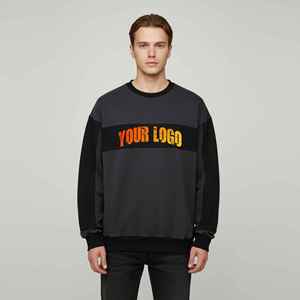 Nouveau sweat-shirt à col rond pour homme en coton et polyester respirant, coupe classique, 320 g, personnalisable avec broderie, hiver 2025 - Product Image 6