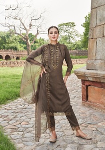 Best Quality <b>Woman's</b> Embroidery Cotton Printed Dress Material Suit Collection for wholesale - Product Image 3