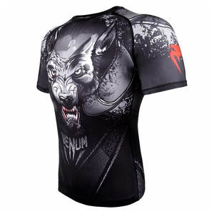 MMA manga larga personalizada Rash Guard camisa de compresión ajuste personalizado para BJJ Grappling Gym Jiu Jitsu Stretch Kimono De Jiu Jitsu - Product Image 1