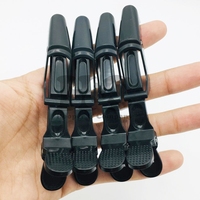 Clips à extensions de cheveux en acier inoxydable durable de haute qualité pour salon de coiffure, personnalisables, lot de 4 pièces