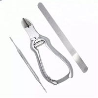 Instruments de chiropoterie et de pédicure, ensemble de 5 pièces, pinces à ongles, coupe-ongles/Instruments de chiropoterie