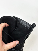 Bottes en cuir à fermeture éclair latérale pour l'hiver, doublure en microfibre et coton, pour agents de sécurité - Grande Vente