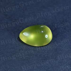 Piedra preciosa en forma de pera de Prehnita Natural 100% calidad de Grado Superior Briolette corte piedra preciosa genuina suelta para fabricación de joyas uso a granel - Product Image 3
