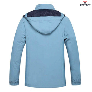 Custom Design Men Winter Canvas Stand Collar Front Logo Breathable Quick Dry Windproof Waterproof Hooded Sublimation <b>Jacket</b> - Product Image 5