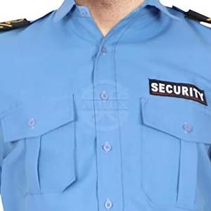 Camiseta DE SEGURIDAD gris claro unisex Ajuste y estilo personalizados para uso de guardia - Product Image 2