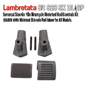 Kit de Controles para Motocicleta Lambretta S1 S2 S3 SX DL/GP Serveta con Pedal de Freno de Arranque a Patada Gris de Goma para Todos los Modelos - Product Image 2