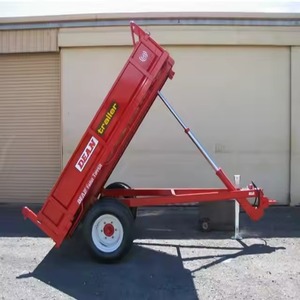 High Efficiency 4 <b>Wheel</b> 10Tons Agricultural Farming Hydraulic Tipping Dump <b>Trailer</b> for Transportation on Sale With Fast Ship - Product Image 4