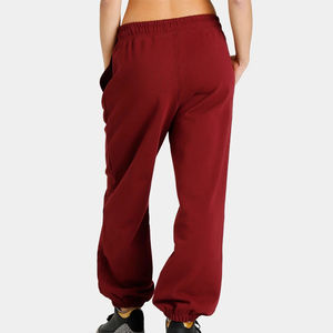 Custom Screen Print <b>Fleece</b> 100% Cotton Streetwear Wide Leg <b>Joggers</b> <b>Women</b> Winter Sweatpants Baggy Stacked Solid Color Pants - Product Image 2
