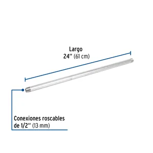 1/2 in acciaio zincato Foset \ "X 24 \" raccordi in ghisa Per capezzoli in acciaio al carbonio Per Gas idraulico 4 unità Per scatola minimo 1 pezzo - Product Image 2