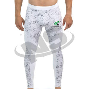 Leggings de sport pour hommes en gros, taille élastique, course à pied, grande taille, logo personnalisé, pantalon pour hommes, vêtements de sport de haute qualité - Product Image 4