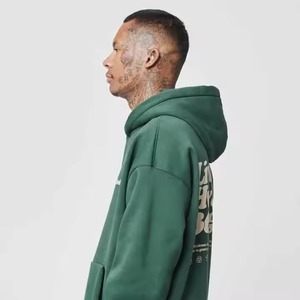 เสื้อมีฮู้ดสำหรับผู้ชายสีทึบเสื้อมีฮู้ดของผู้ชายดีไซน์แบบลำลองสไตล์วิทยาลัย - Product Image 4