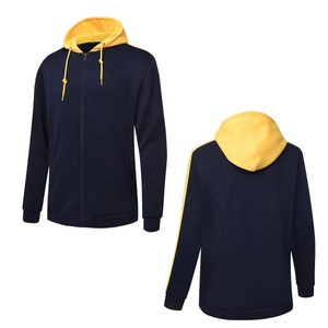 Nouveau Style personnalisé 100% coton recadrée unisexe lavage en détresse Applique brodé à capuche coupe et coudre Patch bases fermeture éclair à capuche - Product Image 6