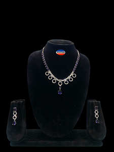 Conjunto de joyas Premium AD Party Wear para mujer, collar y pendientes brillantes para bodas y celebraciones - Product Image 2