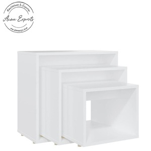 Thiết lập của 3 Hiện Đại Trắng Mở Kệ Cubes linh hoạt lưu trữ và hiển thị Giải pháp cho nhà hoặc văn phòng trang trí nội thất - Product Image 2