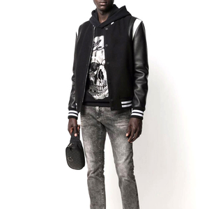 Custom Manufacturer High Quality Vintage Winter Men's Eco-Friendly Waterproof Reversible Baseball Letterman Varsity <b>Jackets</b> - Product Image 2