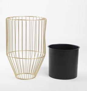 Best Sale Metal Wire Design Golden <b>Stand</b> With Black Planters <b>Pots</b> For Living Room Home Restaurant at Reasonable Price - Product Image 6