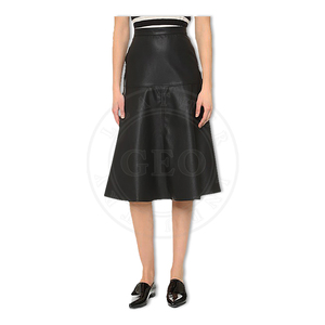 Jupes en cuir de mouton sur mesure pour femmes, fabrication OEM sur mesure - Product Image 1