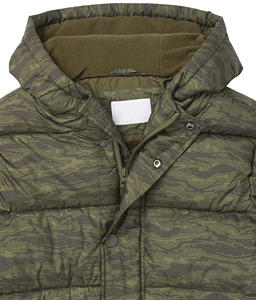 Custom <b>Canvas</b> Waterproof Breathable Hooded Puffer <b>Jacket</b> Quilted Winter Outdoor High Street Style Puffer <b>Jacket</b> - Product Image 5