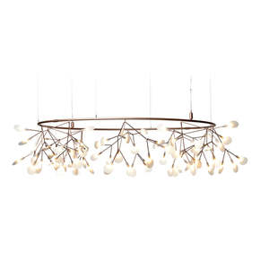 โคมไฟแขวนอะคริลิคเฮราเคลียม ดีไซน์ทันสมัย ​​พร้อมฝาครอบ LED รุ่นบิ๊กโอ - Product Image 1
