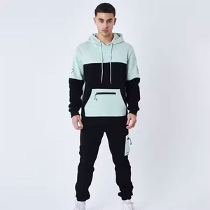 Chándal bordado Slimfit para hombre, superventas de 2025, nuevo diseño, pantalones de chándal de algodón 100%, sudaderas con capucha, conjuntos estampados de invierno de calle sólida - Product Image 5