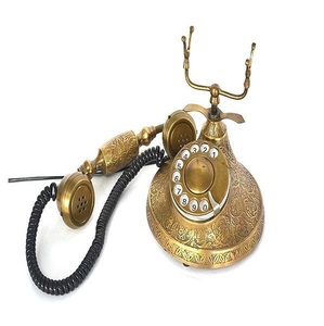 Meilleur Design Bois Massif Rétro Platine Téléphone Antique Creative Old Home Rotary Design Téléphone Décoratif. - Product Image 4