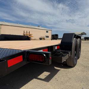 Remorques utilitaires à plateau plat en aluminium, essieu tandem avec planches en bois pour le transport sur camion, capacité de charge de 2500 à 2900 kg - Product Image 6