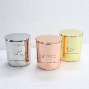 Pots de bougie vides en acier inoxydable avec logo personnalisé du fabricant Récipient en laiton et placage de cuivre pour la fabrication de bougies et la décoration intérieure - Product Image 4
