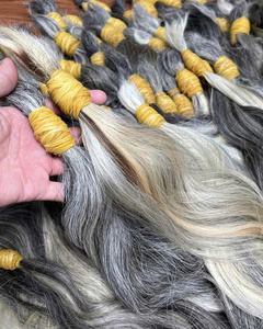 ¡CALIDAD SUPERIOR! Extensiones de cabello a granel natural de un solo donante virgen de cutícula dibujada doble proveedor al por mayor - Product Image 3