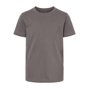 T-shirt à manches courtes en coton gris confortable de qualité supérieure pour hommes T-shirt décontracté à col rond pour hommes bleu indigo élégant - Product Image 1