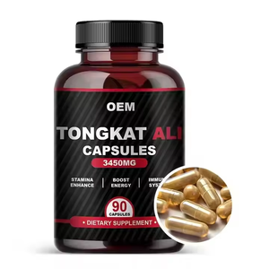 Capsules d'extrait de racine de Tongkat Ali OEM 500 mg 2% Eurycomanone Complément alimentaire à base de plantes pour hommes et femmes pour soutenir l'énergie et l'endurance - Product Image 2