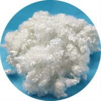 100% fibres discontinues de polyester recyclées blanches HCS 7D HCS 15Dx64Mm remplissage PSF pour la filature et l'utilisation dans diverses industries
