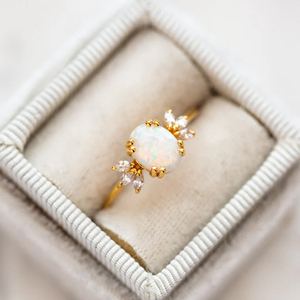 Elegante anillo de matrimonio de diamantes de oro de 18 quilates, nuevo diseño, joyería fina de oro sólido con diamantes reales, joyería ODM al por mayor - Product Image 4