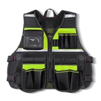 Gilet de travail pour électricien robuste, respirant, imperméable, en toile de coton écologique, séchage rapide, logo personnalisé, multifonctionnel