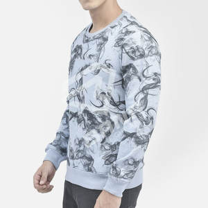 Sudadera de Cuello Redondo para Hombre, Invierno, Estilo Casual, Impresión Digital, Personalizada OEM, Mezcla de Poliéster/Algodón, Impermeable y Transpirable - Product Image 3