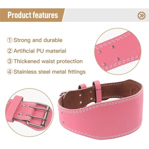 Cinturón de Levantamiento de Pesas 2025 con Logotipo Personalizado, Impermeable, Transpirable, Ecológico, para Entrenamiento en Gimnasio, Estilo Casual de Alta Calidad, para Powerlifting - Product Image 4