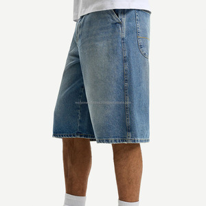 Bermuda en denim coupe ample personnalisé pour hommes, vêtements d'été décontractés, confortables, à la mode, design intemporel, léger, tout usage - Product Image 5