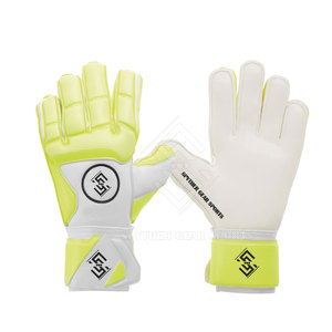 Gants de gardien de but à coupe plate antidérapants de nouvelle conception Fermeture à boucle et crochet Protection des doigts en latex Logo personnalisé Gants unisexes de haute qualité - Product Image 2