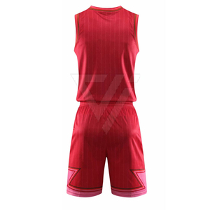 Tenues de basketball personnalisées pour hommes à faible MOQ, respirantes, 100 % polyester, couleurs personnalisées, dernier design, impression de logo personnalisée - Product Image 3