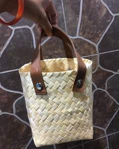 Panelindo Sac à main pour femme avec poignée en bambou - Product Image 3