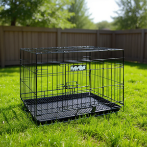 Wholesale Heavy-Duty Thickened Metal Dog Kennel Strong Pet <b>Crate</b> for Dogs Basic Pet Cage From Manufacturer - Product Image 3