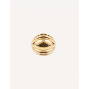 Anello YXQ R240 Dorato, Design Senza Tempo, Costruzione Robusta, Acciaio Inossidabile e Smalto, Accessorio di Moda - Product Image 1