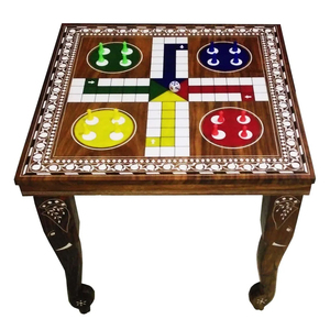 Jouets en bois ludo speed pukles 2 en 1 jeu de société ludo en bois jeu d'échecs jeu de société Nature bois Ludo à vendre - Product Image 6