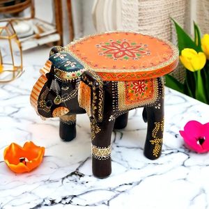 Nouveau élégant décor à la maison Festival thème éléphant tabouret éléphant décor pour couloir éléphant tabouret pour entrée - Product Image 1