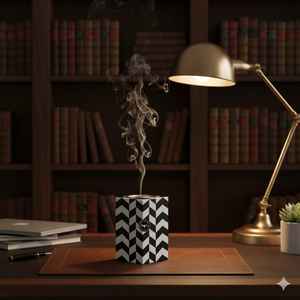 Quemador Bakhoor de madera de resina moderno hecho a mano estilo árabe incienso religioso para Ramadán fragancia y decoración del hogar - Product Image 5