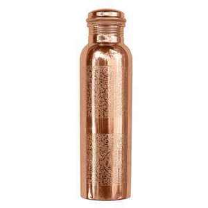 Botellas de Agua de Cobre Puro con Acabado Pulido Brillante y Grabado Ácido a Bajo Precio - Product Image 1