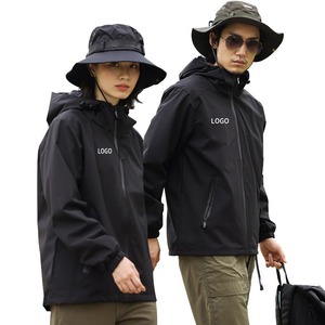 Softshell Jacket Custom Design Winter <b>Work</b> Wear Men's Windproof Waterproof <b>Fleece</b> Lined Zip Up Soft Shell Jacket - Product Image 4
