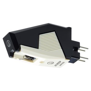 Cartucho para tocadiscos Testina Giradischi Blanco y Negro AT 85EP - Product Image 1