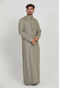 Thobe / Thawb 2025, venta al por mayor, caftán islámico tradicional, nuevo estilo, Túnica para hombre, Thobe musulmán de manga corta para hombre - Product Image 2