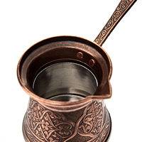 Mug de camping en acier inoxydable turc (fini cuivre antique) pliable, jetable, écologique, capacité 350 ml, style américain